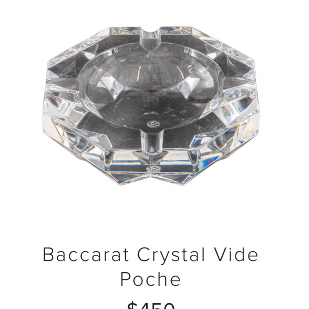 Baccarat Crystal Vide Poche(ashtray)